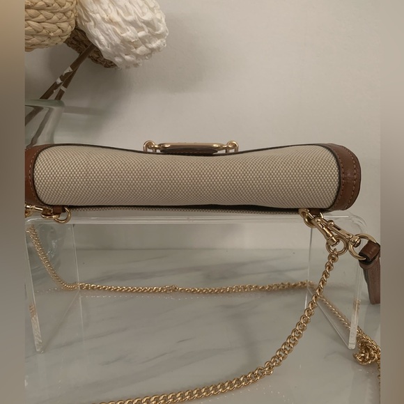 Coach Jade Chain Crossbody Natural Brown wristlet Bag - Picture 6 of 11